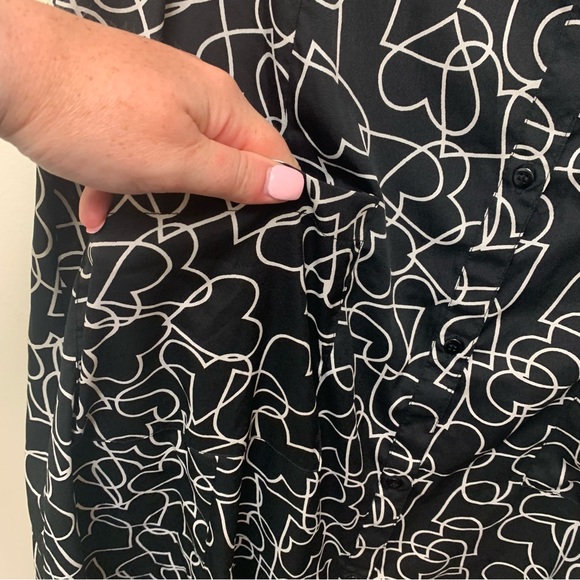 Wednesday’s Girl Heart Print Midi Dress - Picture 14 of 14